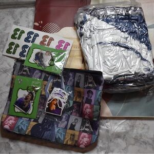 Taylor Swift Bundle- Blanket, Acrylic Keychain, Stickers, Storage‎ Pouch
